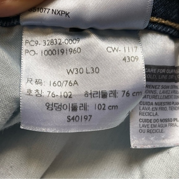 Levi’s 721 Women’s Vintage High Rise Skinny Jeans Size 30 Orange Tab Zip Ankle - Picture 12 of 12